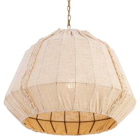 Minka Lavery Velune 28" Wide Pendant with Woven Linen Shade Legacy Brass