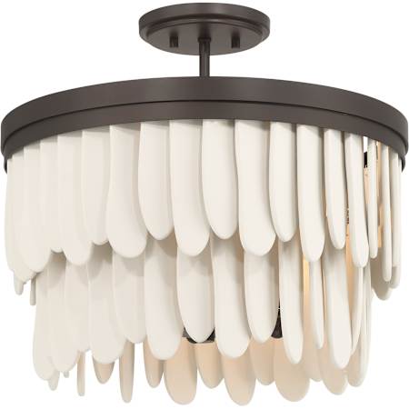 Minka Lavery Briscade 6 Light 18" Wide Semi-Flush Waterfall Ceiling Fixture Dark Bronze