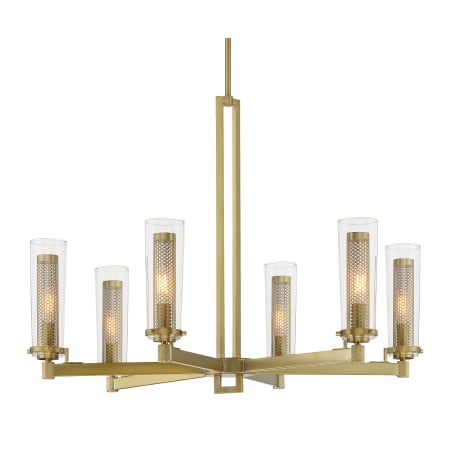 Minka Lavery Emmerham 6 Light 32" Wide Chandelier Soft Brass