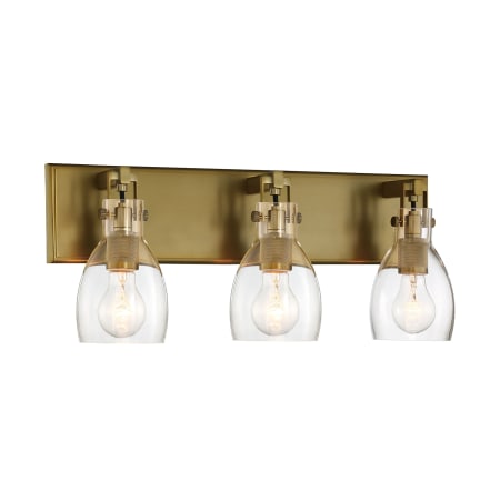 Minka Lavery Tiberia 3 Light 22" Wide Bathroom Vanity Light Soft Brass