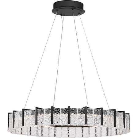Minka Lavery Sevryn 28" Wide LED Pendant Dark Matte Black