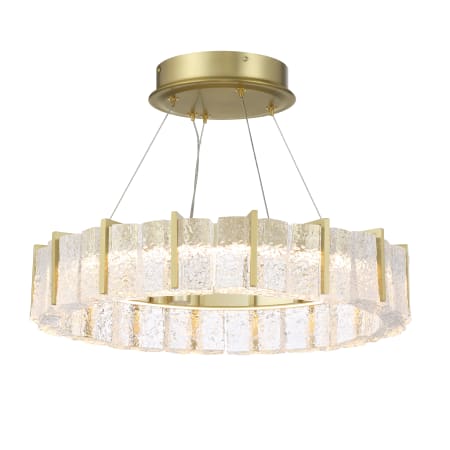 Minka Lavery Sevryn 20" Wide LED Semi-Flush Ceiling Fixture / Converts to Pendant Soft Brass