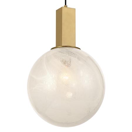 Minka Lavery Narra 12" Wide Pendant with Frosted Glass Shade Legacy Brass