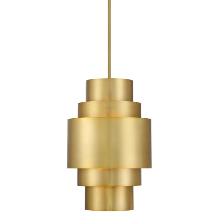 Minka Lavery Spyglass Terrace 3 Light 14" Wide Pendant Soft Brass