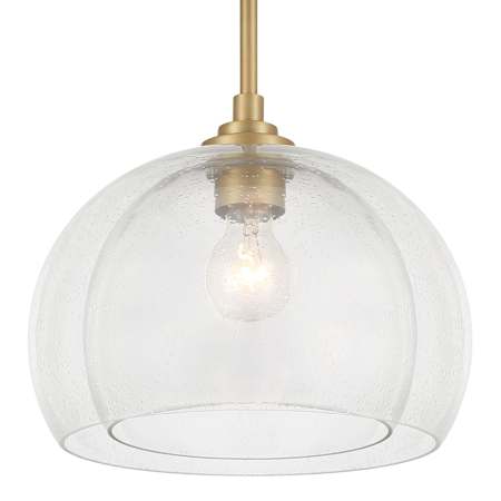 Minka Lavery Glint 12" Wide Pendant / Converts to Semi-Flush Legacy Brass
