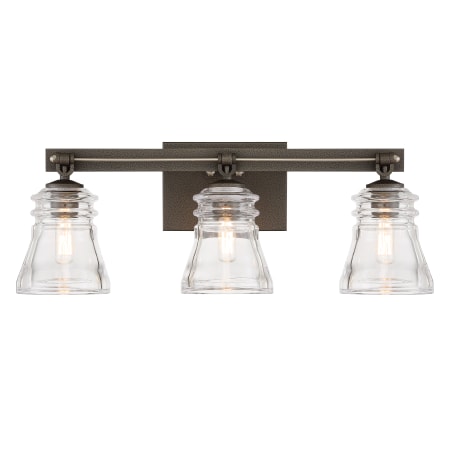 Minka Lavery Graham Avenue 3 Light 22" Wide Bathroom Vanity Light Smoked Iron / Brushed Nickel