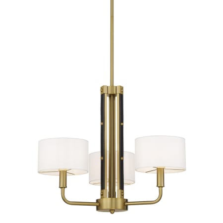 Minka Lavery Chelsea 3 Light 22" Wide Chandelier Soft Brass