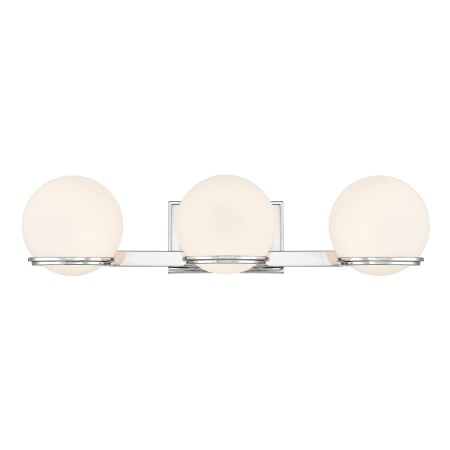 Minka Lavery Hollywood Nights 3 Light 24" Wide LED Vanity Light Chrome