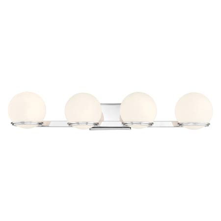 Minka Lavery Hollywood Nights 4 Light 32" Wide LED Vanity Light Chrome