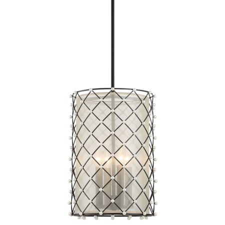 Minka Lavery Sheer Elegance 4 Light 13" Wide Taper Candle Pendant Coal