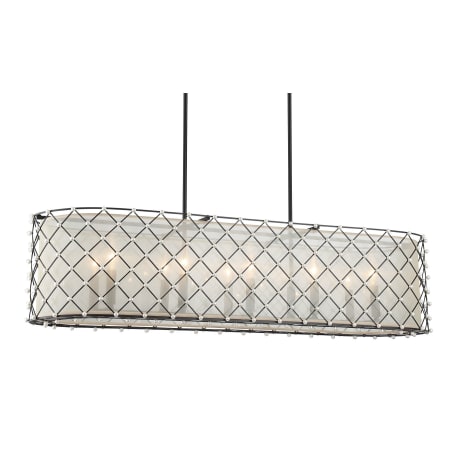 Minka Lavery Sheer Elegance 10 Light 48" Wide Taper Candle Chandelier Coal