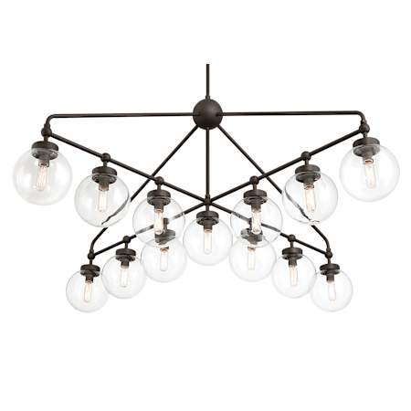 Minka Lavery Stella 13 Light 52" Wide Abstract Sputnik Chandelier Dark Bronze