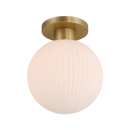 Minka Lavery Fenton 10" Wide Semi-Flush Globe Ceiling Fixture Legacy Brass