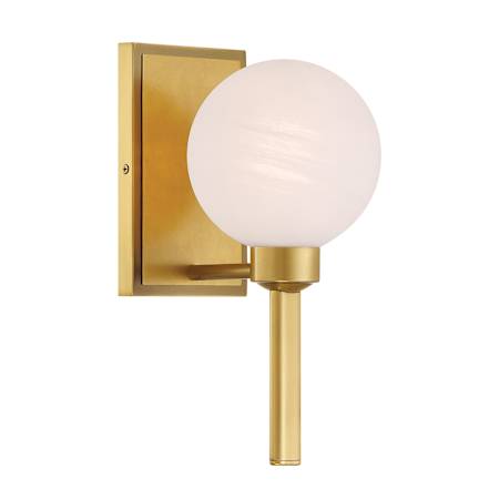 Minka Lavery Mooncrest 13" Tall Bathroom Sconce with Etched Glass Legacy Brass
