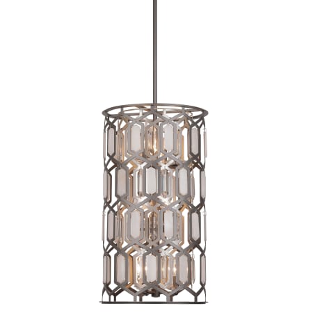 Minka Lavery Hexly 9 Light 16" Wide Crystal Pendant Coal