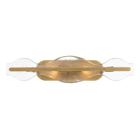 Minka Lavery Elora 4 Light 28" Wide Bathroom Vanity Light with Water Glass Shade Legacy Brass