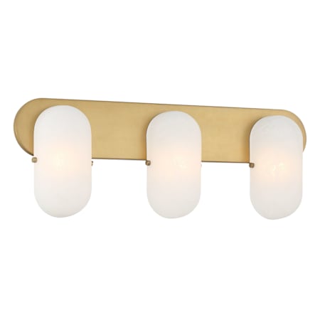 Minka Lavery Heathcote 3 Light 24" Wide Bathroom Vanity Light with Etched Glass Shades Legacy Brass