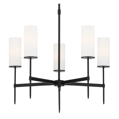 Minka Lavery First Avenue 5 Light 26" Wide Pillar Candle Chandelier Coal