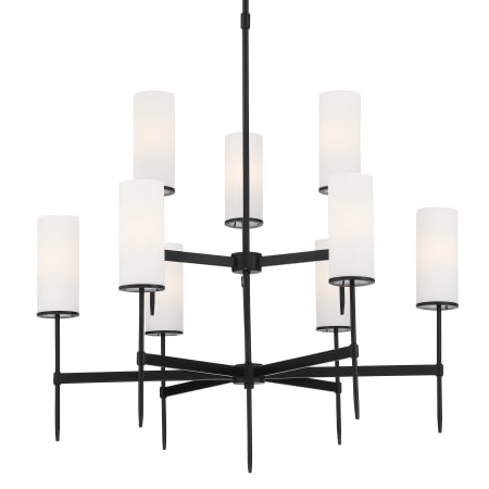 Minka Lavery First Avenue 9 Light 32" Wide Pillar Candle Chandelier Coal