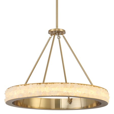 Minka Lavery Divinely 29" Wide LED Crystal Ring Chandelier Celeste Brass