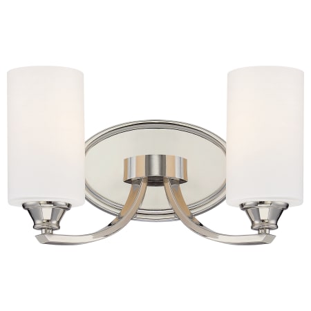 Minka Lavery 2 Light Vanity Light from the Tilbury Collection Polished Nickel