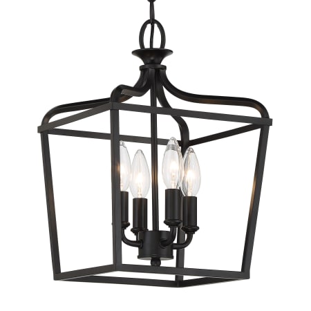 Minka Lavery Laurel Estate 4 Light 10" Wide Taper Candle Mini Pendant Coal