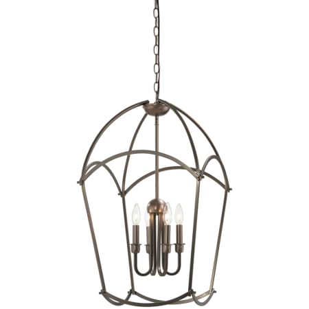 Minka Lavery Jupiter's Canopy 4 Light 17" Wide Taper Candle Pendant Harvard Court Bronze (Plated)