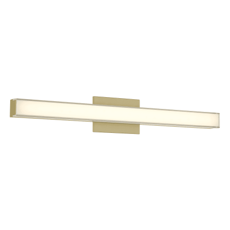 Minka Lavery Vantage 30" Wide Adjustable CCT LED Vanity Strip with with Double Layer Shades Ashen Brass