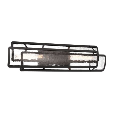 Minka Lavery Bella Collina 36" Wide Vanity Light with Water Glass Shades Coal