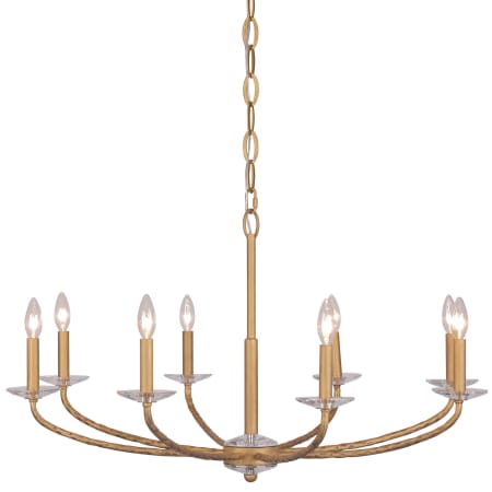 Minka Lavery Atella 8 Light 36" Wide Taper Candle Style Chandelier Ashen Gold