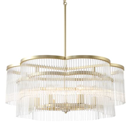 Minka Lavery Azura 6 Light 34" Wide Pendant Heirloom Brass