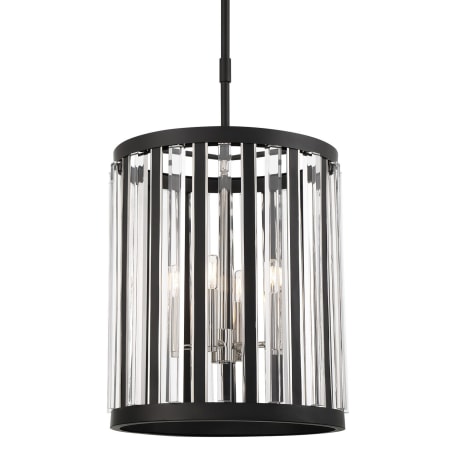 Minka Lavery Majestic Splendor 4 Light 19" Wide Pendant Polished Nickel / Sand Coal