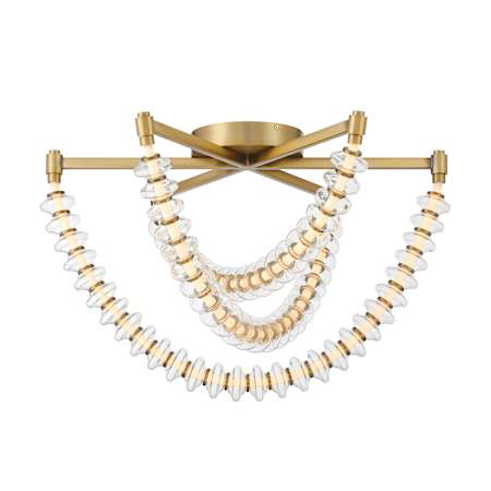 Minka Lavery Pearl 28" Wide Semi-Flush Ceiling Fixture Legacy Brass