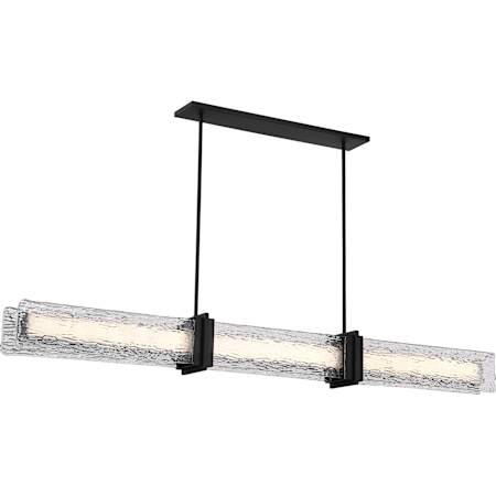 Minka Lavery Lumina 66" Wide LED Linear Chandelier Dark Matte Black