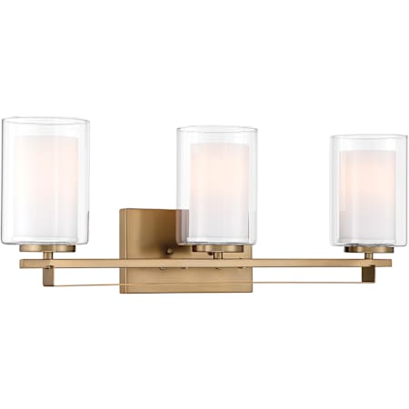 Minka Lavery Parsons Studio 3 Light 24" Wide Vantage Bathroom Vanity Light Brushed Gold