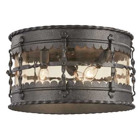 Minka Lighting 8889-A39 Mallorca 3 Light 13" Wide Flush Mount Ceiling ...