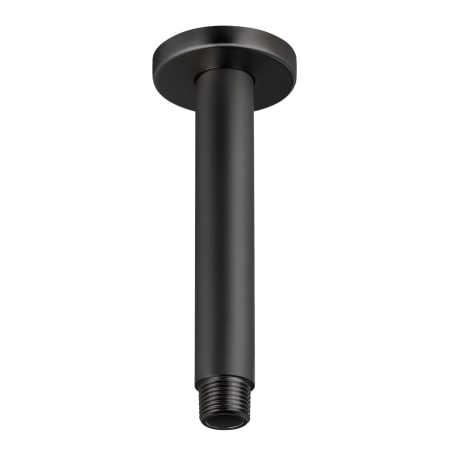 Miseno 6" Ceiling Mounted Shower Arm and Flange Flat Black