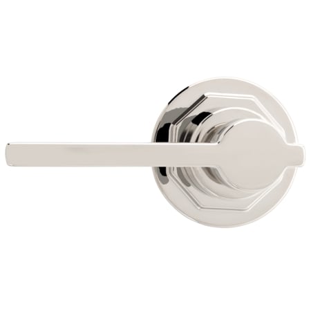 Miseno Front Mounted Round Decorative Tank Lever Polished Nickel