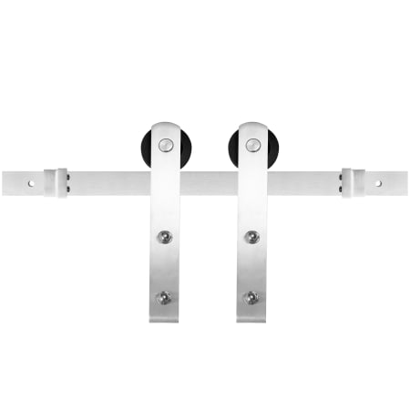 Miseno 78-3/4" Straight Strap Barn Door Hardware Kit Stainless Steel