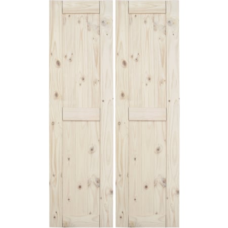 Miseno 36" x 84" Bi-Fold Barn Door Slab Unfinished Pine