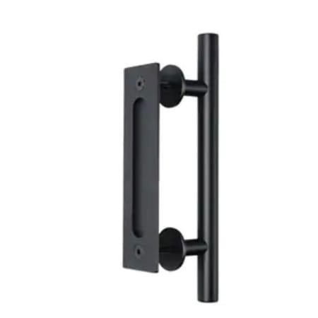 Miseno 7" Long Center to Center Barn Door Handle/Pull Set Black