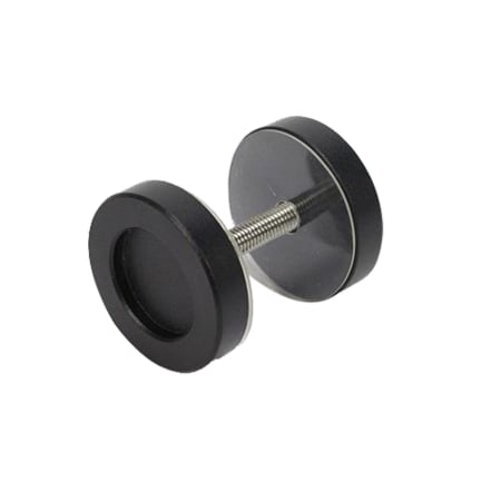 Miseno Round Barn Door Pull Disk Set Black
