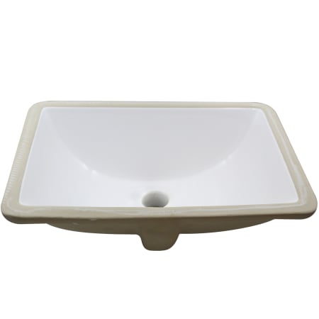 Miseno 21" Rectangular Porcelain Undermount Bathroom Sink with Overflow Polished White