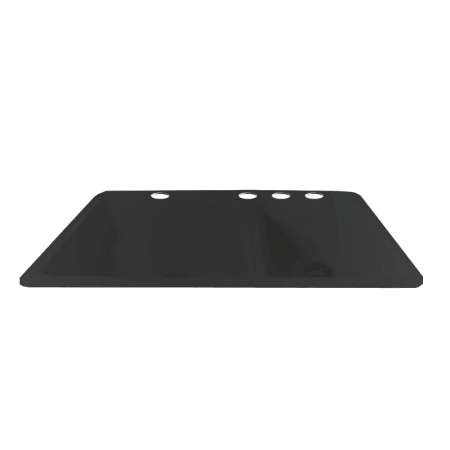 Miseno 36" Cast Iron Double Basin Kitchen Sink for Drop In Installations with 60/40 Split and Sound Dampening Technology Black