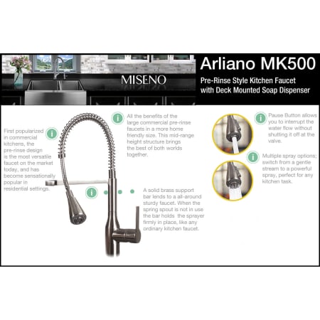 Miseno-MCI54-0UM/MK500-Kitchen Faucet Alternate View