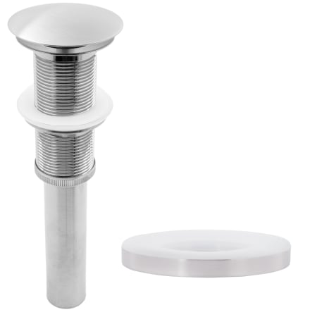 Miseno Umbrella Drain Assembly with Mounting Ring Brushed Nickel