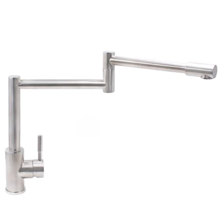 Miseno Max 2.2 GPM Single Hole Commercial Kitchen Faucet Stainless Steel