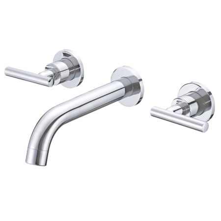 Miseno Kennedy 2.2 GPM Wall Mounted Widespread Bathroom Faucet Chrome