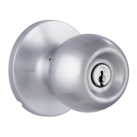 Miseno Urbanna Ball Single Cylinder Keyed Entry Door Knob Set Satin Chrome
