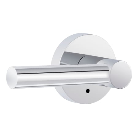 Miseno Elkton Round Rod Privacy Door Lever Set Polished Chrome